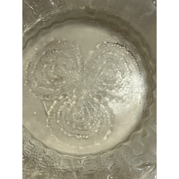 BEAUTIFUL! OPALESCENT BOWL WAVY WITH RUFFLED‎ EDGE 7 X 2.5 (832) - Picture 7 of 12